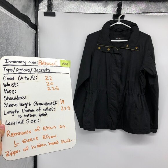 Style & Co Black Basic Short Jacket size M - Picture 16 of 16